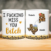 Custom Long Distance Mug - Personalized Best Friend Birthday Gifts For Women, Besties, Sisters, BFF - Close Where It Counts