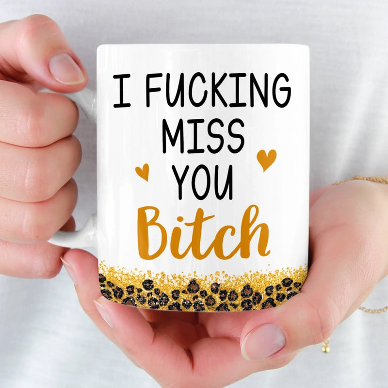 Custom Long Distance Mug - Personalized Best Friend Birthday Gifts For Women, Besties, Sisters, BFF - Close Where It Counts