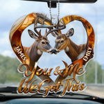Custom Acrylic Car Ornament - Personalized - Anniversary Christmas Wedding Gifts For Husband And Wife, Him And Her - Together, We’re Unstoppable