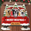 Custom Wood Sign - Personalized Christmas Birthday Gifts For Dog Lovers, Dog Dad And Mom - Merry Woofmas Ya Filthy Animal