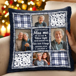 Custom Photo Pillow - Personalized Memorial Sympathy Gifts For Loss Of Mom, Dad - Heaven Says Hello