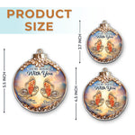 Custom Cardinal Acrylic Ornament - Personalized Christmas Memorial Sympathy Gifts For Loss Of Mom, Dad - Your Love Echoes Through Time
