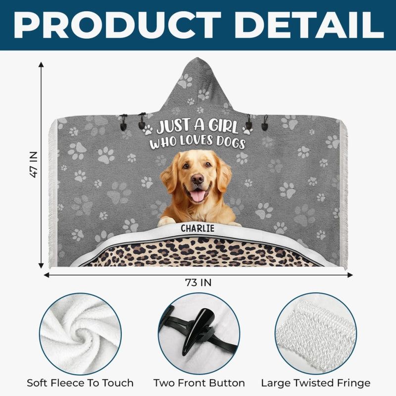 Custom Photo Poncho Wearable Blanket - Personalized Christmas Birthday Gifts For Dog Cat Lovers, Dog Dad And Mom, Cat Owners - Warmth By My Pet