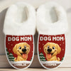 Custom Fluffy Slippers With Fur Lining - Personalized Christmas Birthday Gifts For Dog Cat Lovers, Dog Dad And Mom, Cat Owners - Best Dog Mom Ever