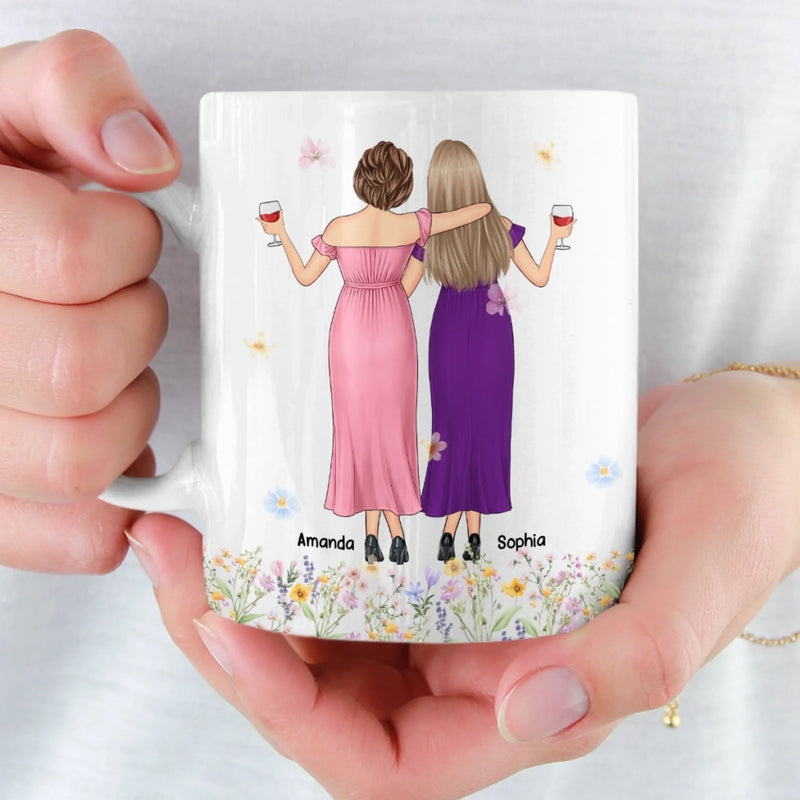 Custom Mug - Personalized Best Friend Birthday Gifts For Women, Besties, Sisters, BFF - Made Of Golden Moments