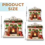 Custom Name Christmas Fireplace Family Gifts - Personalized Ornament