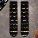 Custom Crew Socks - Personalized Christmas Birthday Gifts For Women, Men - Movie Time, Holiday Edition