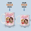 Custom Mug - Personalized Best Friend Birthday Gifts For Women, Besties, Sisters, BFF - Trust In Every Laugh