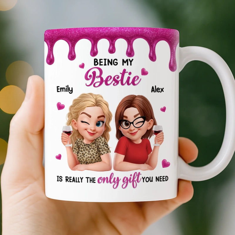 Custom Mug - Personalized Best Friend Birthday Gifts For Women, Besties, Sisters, BFF - My Peaceful Madness