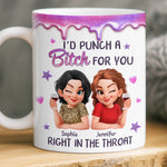 Custom Mug - Personalized Best Friend Birthday Gifts For Women, Besties, Sisters, BFF - Partners In Laughs