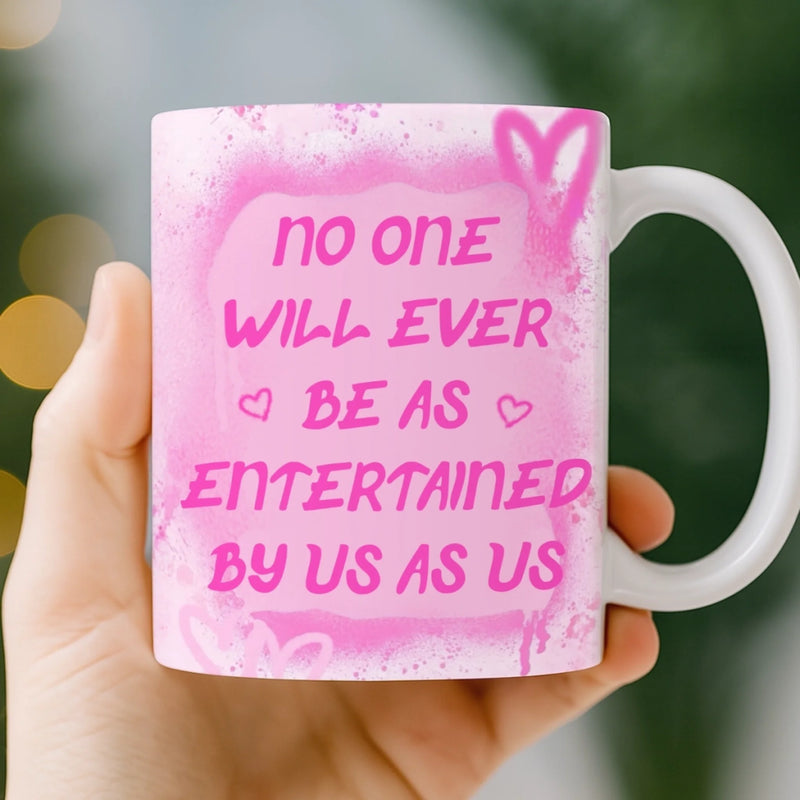 Custom Mug - Personalized Best Friend Birthday Gifts For Women, Besties, Sisters, BFF - Heart Talks Only