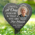Custom Photo Memorial Garden Decor - Personalized Slate Garden Stake