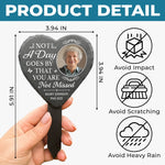 Custom Photo Memorial Garden Decor - Personalized Slate Garden Stake