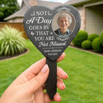 Custom Photo Memorial Garden Decor - Personalized Slate Garden Stake