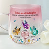 Custom Gradient Glass Mug - Personalized Best Friend Birthday Gifts For Women, Besties, Sisters, BFF - More Than Just Friends