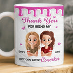 Custom Mug - Personalized Funny Gifts For Coworker, Work Bestie - Fueled By Meetings