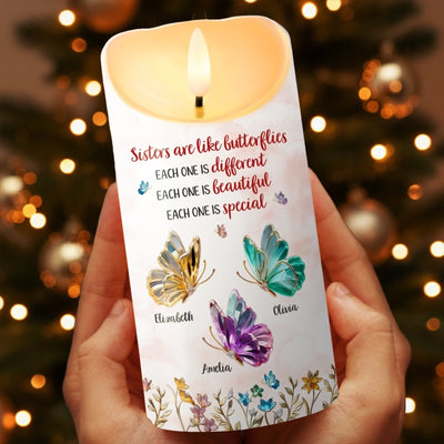 Custom LED Candle - Personalized Best Friend Christmas Birthday Gifts For Women, Besties, Sisters, BFF - My Calm Corner