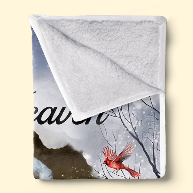 Custom Photo Cardinal Blanket - Personalized Memorial Sympathy Gifts For Loss Of Mom, Dad - Your Love Still Surrounds Me