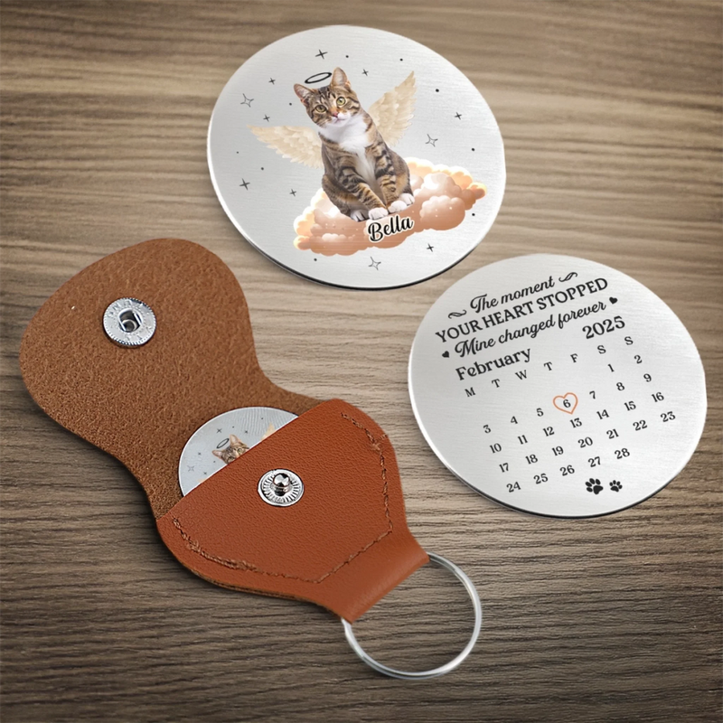 Custom Photo Pocket Hug - Personalized Pet Memorial Sympathy Gifts For Dogs, Cats - Pawprints Stay On My Heart