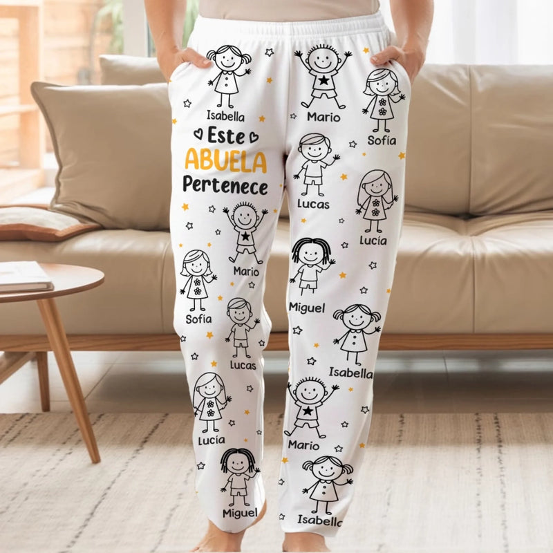 Pantalones De Pijama Personalizados - Regalos De Navidad O Cumpleaños Para Mamá, Papá, Abuela, Abuelo - Hechos Con Amor