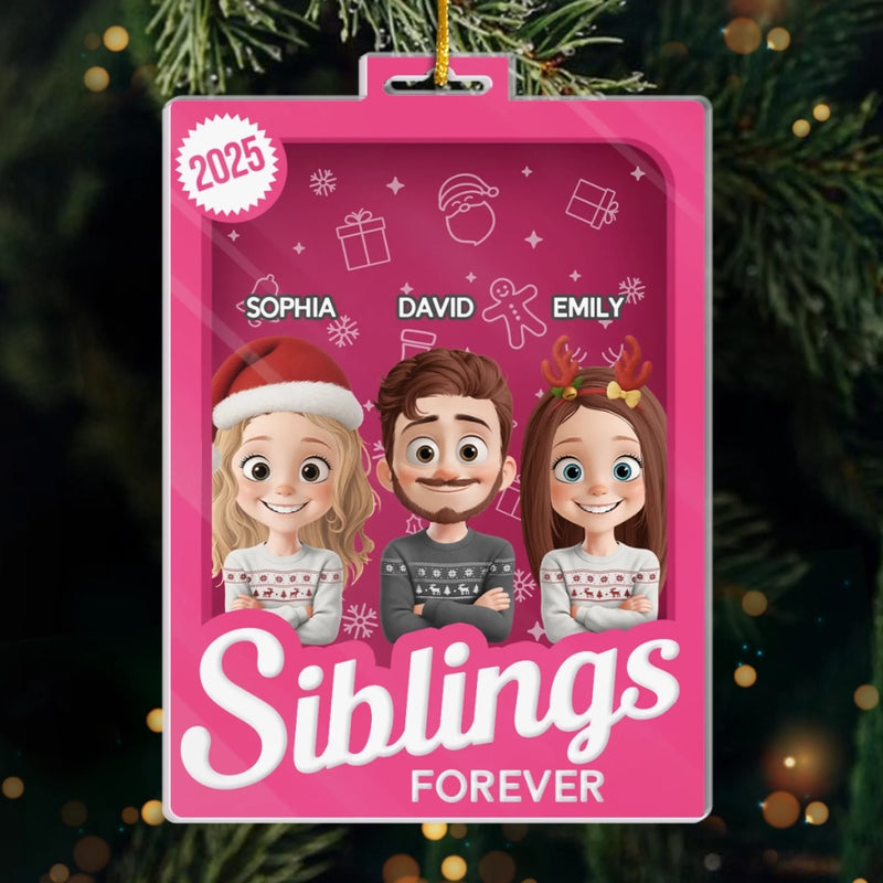 Custom Toy Box Acrylic Ornament - Personalized Christmas Birthday Gifts For Mom, Dad, Brother, Sister, Kids - For The People Who Mean Everything