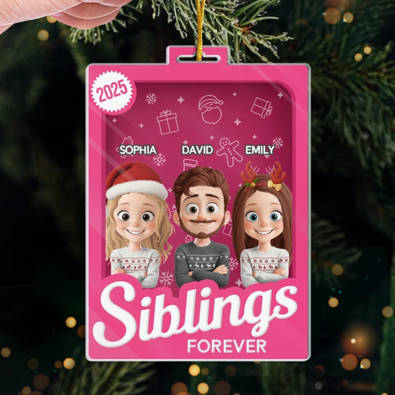 Custom Toy Box Acrylic Ornament - Personalized Christmas Birthday Gifts For Mom, Dad, Brother, Sister, Kids - For The People Who Mean Everything