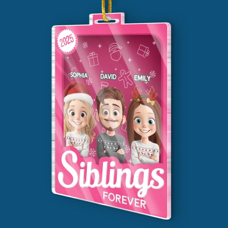 Custom Toy Box Acrylic Ornament - Personalized Christmas Birthday Gifts For Mom, Dad, Brother, Sister, Kids - For The People Who Mean Everything