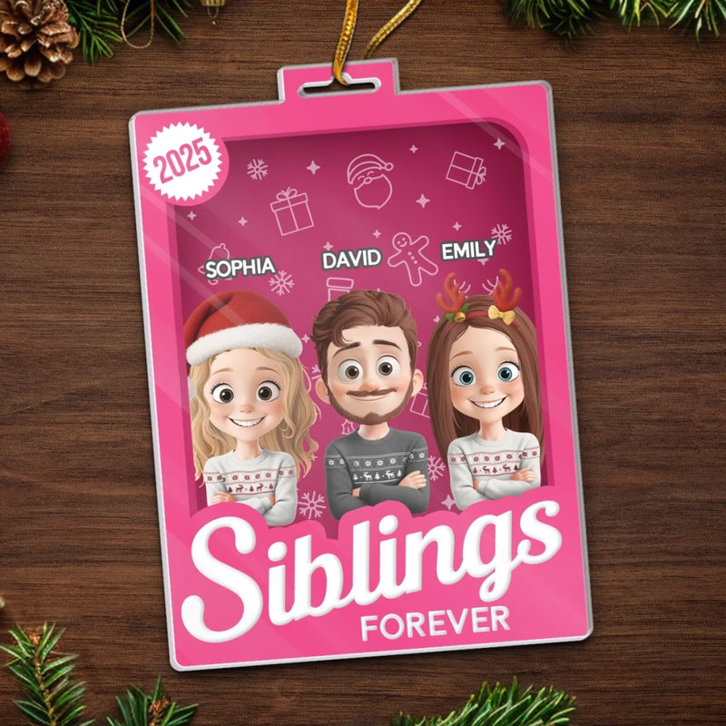 Custom Toy Box Acrylic Ornament - Personalized Christmas Birthday Gifts For Mom, Dad, Brother, Sister, Kids - For The People Who Mean Everything
