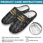 Custom Fluffy Slippers - Personalized Christmas Birthday Gifts For Mom, Dad, Grandma, Grandpa - Love Wrapped In Warmth
