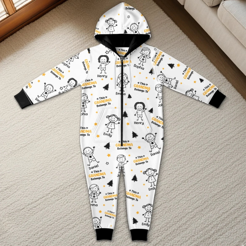 Custom Adult Onesie - Personalized Christmas Birthday Gifts For Mom, Dad, Grandma, Grandpa - Hugs You Can Wear