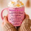 Custom 11OZ Glitter Matte Ceramic Mug - Personalized Best Friend Birthday Gifts For Women, Besties, Sisters, BFF - Together We Make Life Sweet