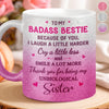 Custom 11OZ Glitter Matte Ceramic Mug - Personalized Best Friend Birthday Gifts For Women, Besties, Sisters, BFF - Together We Make Life Sweet
