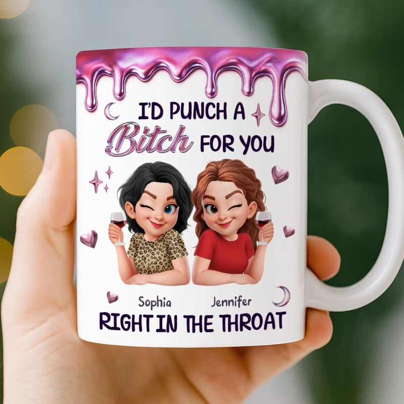 Custom Mug - Personalized Best Friend Birthday Gifts For Women, Besties, Sisters, BFF - Made For Each Laugh