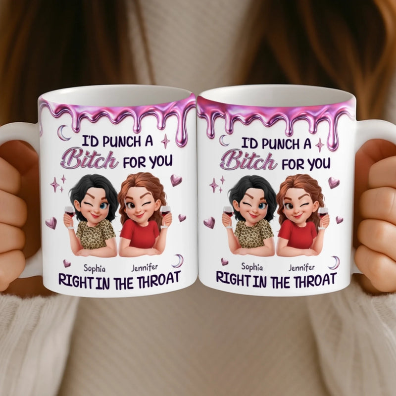 Custom Mug - Personalized Best Friend Birthday Gifts For Women, Besties, Sisters, BFF - Made For Each Laugh