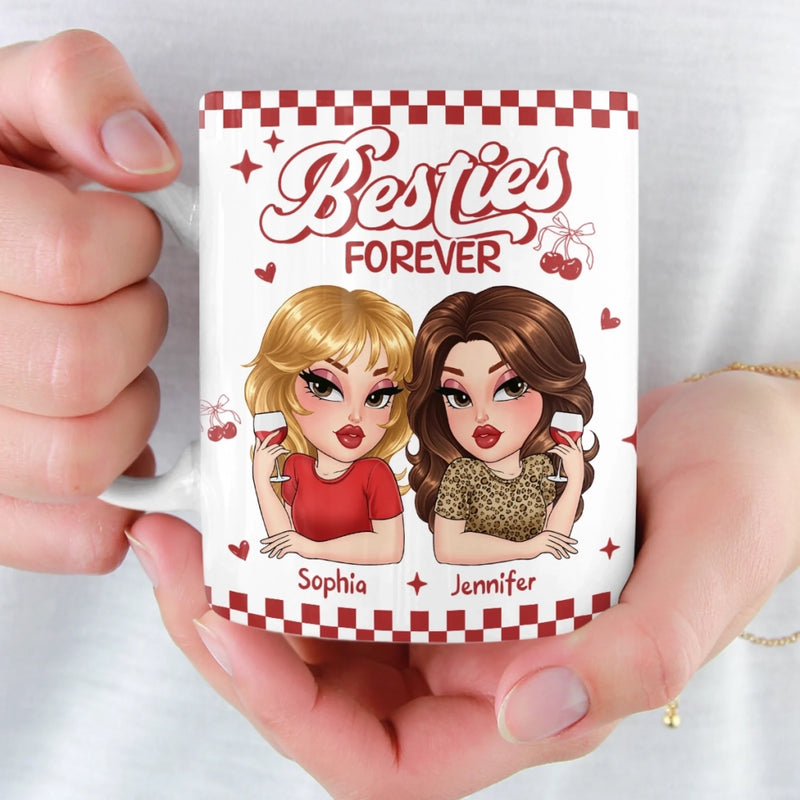 Custom Mug - Personalized Best Friend Birthday Gifts For Women, Besties, Sisters, BFF - My Favorite Kind Of Peace