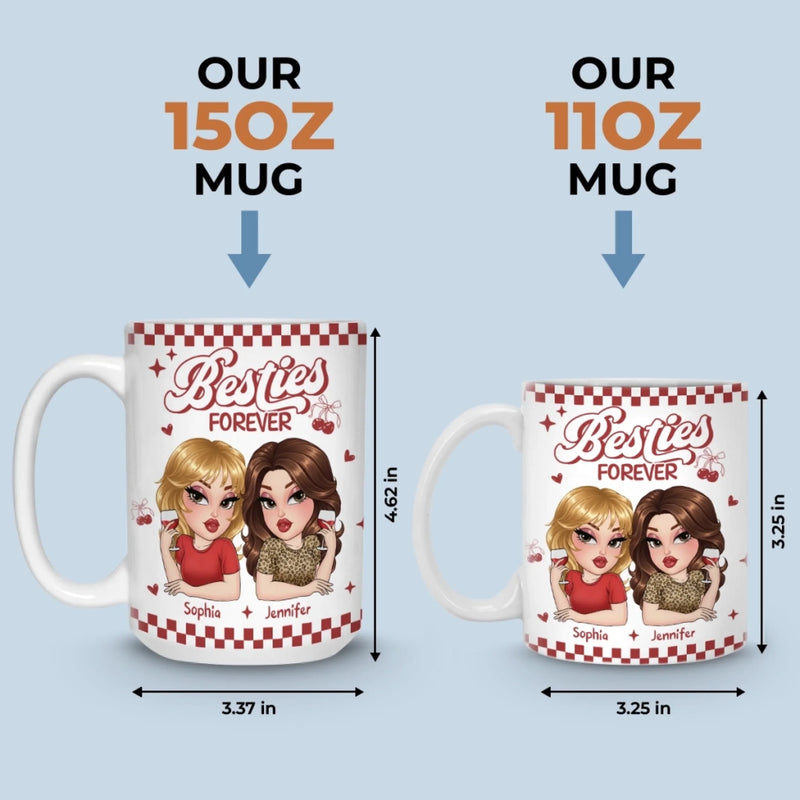 Custom Mug - Personalized Best Friend Birthday Gifts For Women, Besties, Sisters, BFF - My Favorite Kind Of Peace