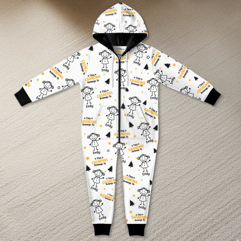 Custom Adult Onesie - Personalized Christmas Birthday Gifts For Mom, Dad, Grandma, Grandpa - Hugs You Can Wear