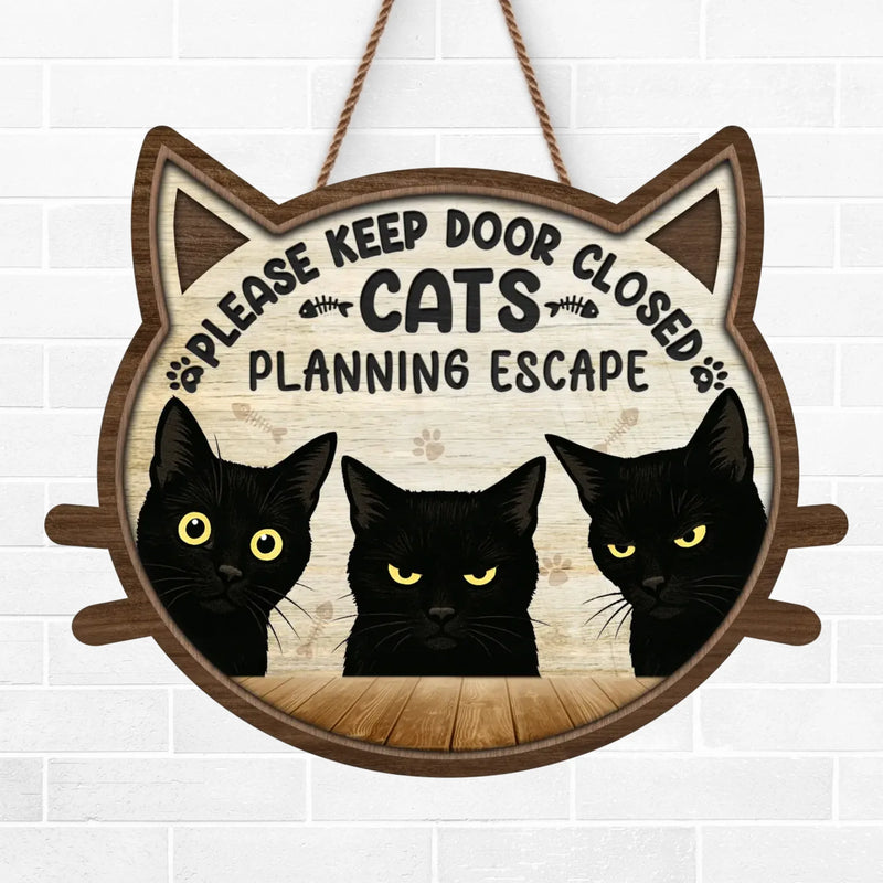 Whiskers Over Rules - Cat Home Decor Wood Sign - House Warming Gift For Pet Owners, Pet Lovers