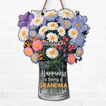 Perfect For The Woman Who Loves Every Moment With Her Grandkids - Family Personalized Custom Shaped Home Decor Wood Sign - House Warming Gift For Grandma, Grandparent