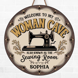 Welcome To My Sewing Room - Family Personalized Custom Shaped Home Decor Wood Sign - House Warming Gift For Yourself, Best Friends, Siblings, Family Members