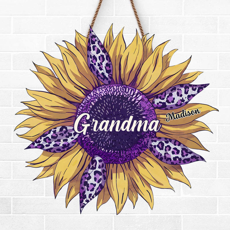 Grandma, Your Love Is The Seed Of My Happiness - Family Personalized Custom Shaped Home Decor Wood Sign - House Warming Gift For Mom, Grandma