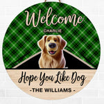 Home Is Where The Dog Is - Dog Personalized Custom Home Decor Wood Sign - House Warming Gift For Pet Owners, Pet Lovers