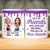 Custom Mug - Personalized Best Friend Christmas Birthday Gifts For Women, Besties, Sisters, BFF - Growing Laughing Dreaming Together