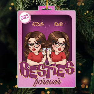 Custom Toy Box Acrylic Ornament - Personalized Best Friend Christmas Birthday Gifts For Women, Besties, Sisters, BFF - Different Souls Same Vibe