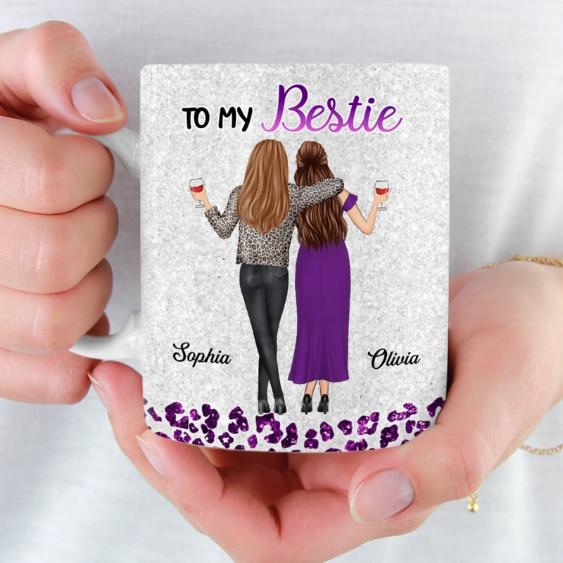 Custom Mug - Personalized Best Friend Birthday Gifts For Women, Besties, Sisters, BFF - Hot Mess Soulmates
