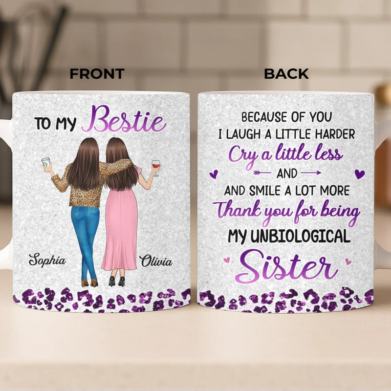 Custom Mug - Personalized Best Friend Birthday Gifts For Women, Besties, Sisters, BFF - Hot Mess Soulmates