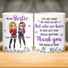 Custom Mug - Personalized Best Friend Birthday Gifts For Women, Besties, Sisters, BFF - You Balance My Crazy