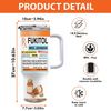 Custom 40 Oz Stainless Steel Tumbler With Handle - Personalized Funny Gifts For Best Friends, Family, Coworker, Work Bestie - Instant Mood Stabilizer
