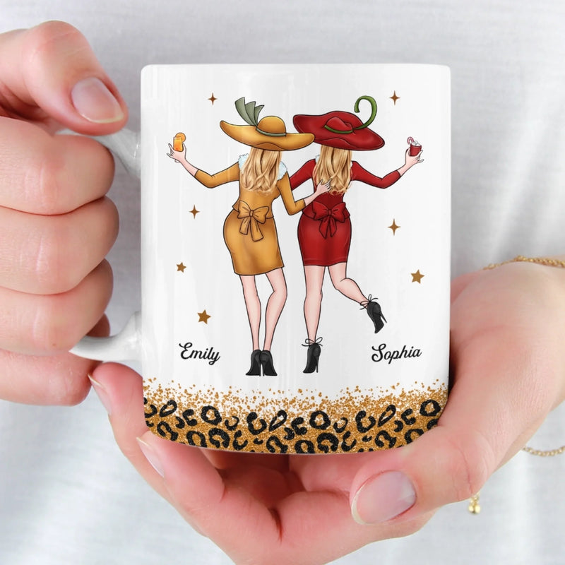 Custom Mug - Personalized Best Friend Birthday Gifts For Women, Besties, Sisters, BFF - You Make My World Loud