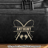 Custom Engraved Leather Toiletry Bag - Personalized  Christmas Birthday Fishing Gifts For Fisherman - For The Guy Who Never Misses A Bite